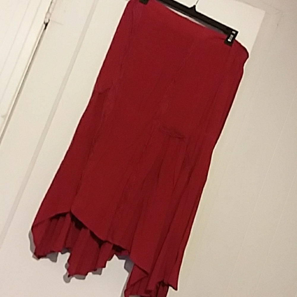 Red skirt